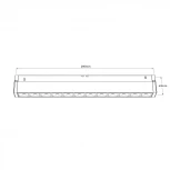 Трековый светильник Downlight магнитный 12V 48W RAUMBERG GRILL3012Bk 4000K (LED)