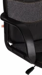 Кресло BAGGI PA кож/зам/ткань, черный/серый, 36-6/ 207 Tetchair 19509