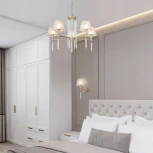 Подвесная люстра Eurosvet Charuel 60148/5 матовое золото (220V, на цепи)