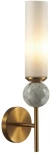 Бра Odeon Light Lolla 4359/1W под латунь/металл/стекло/белый мрамор IP20 E14 1*E14 40W 220V (шар)