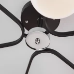 Потолочная люстра Eurosvet Blasco 30145/6 хром/венге (220V, шарики)