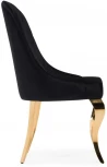Стул Woodville на металлокаркасе Gustav black / gold 15384