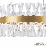 Подвесная люстра Arte Milano Venezia 311096/D600 BS (регулировка яркости, LED, 220V, хрусталь, пульт управления, на тросе, круглые)