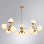 Потолочная люстра на штанге Arte Lamp Bolla A1664SP-12GO (220V, шарики, молекулы)