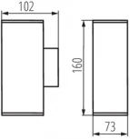 Настенный светильник уличный Kanlux GORI 29001