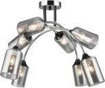 Потолочная люстра на штанге Imex MD.2195-8-S-BK+CH