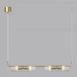 Подвесной светильник Lumion Toronto 6560/4 золотой/прозрачный/металл/стекло G9 4*20W 220V (на проводе)