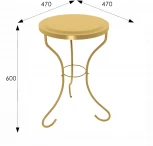 Столик журнальный SHT-CT10 золото от фабрики Mebelik