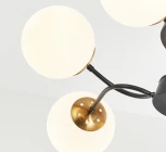 Потолочная люстра на штанге Arte Milano Neapolis-76808 276808/6 BK/GD (220V, шар)