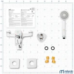 Смеситель Milardo Atlantic ATLSBC0M02 для ванны с душем