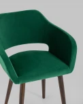 Стул с подлокотниками Stool Group Саймон велюр темно-зеленый УТ000025160