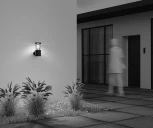 Настенный уличный светильник Maytoni Spir O439WL-L12GF3K (LED, 220V, круглые, IP54)