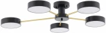 Потолочная люстра светодиодная на штанге Arte Milano Ferrara 252006/5 Bk/Bk (220V, круглые)