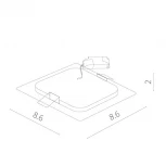 Встраиваемый точечный светильник Arte Lamp Fine A2403PL-1WH