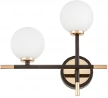 Настенный светильник Lumina Deco Marsiada LDW 6033N-2 BK+FGD (220V, шарики, асимметрия)