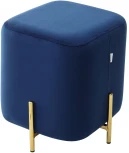 Пуф для гостиной ARES BLUVEL-86 NAVY BLUE / GOLD
