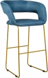 Стул полубарное R-Home Hugs Синий/Link Золото