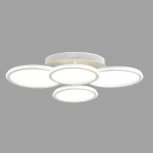 Умная люстра потолочная Alis Smart 8380/95CL белый, металл/акрил с ПДУ и голосовым управлением LED 95W 3000-6500К 220V