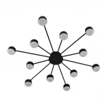 Потолочная люстра Lumion Torina 8344/12C черный, металл GX53 LED 12*7W 220V