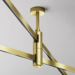 Крепление потолочное двойное Short 78мм Flarity латунь Maytoni Accessories for tracks Flarity TRA156С-D1-BS (24V)