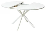 Стол ВЕГА D110 раскладной Мрамор Леванто / белый каркас