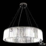 Подвесная люстра светодиодная APL LED Sicilia SH09.93.A.Ni.4000 (220V, хрусталь, на тросе, круглые)