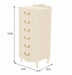 Комод Джульетта узкий 6 ящ., дуб шампань Л от фабрики Mebelik