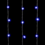 Гирлянда Занавес 2 x 3 м Синий 220В, 600 LED, Провод Черный Каучук, IP65