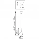Подвесной светильник Lightstar Globo 813012 (220V, на проводе, шар)