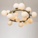 Подвесная люстра Arte Lamp Bolla-Piccolo A3988SP-20AB (220V, на тросе, шарики, молекулы)