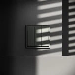 Выключатель трехклавишный (титан) Voltum S70 VLS030106