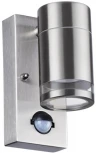 Уличный настенный светильник с датчиком движения и освещенности Motto 6604/1W Odeon Light