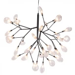 Подвесная люстра Crystal Lux Evita SP36 BLACK/TRANSPARENT (220V, на тросе, лепестки)