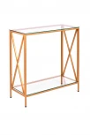 Консольный стол AllConsoles 1033-CG clear золотой