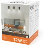 Накладной светильник Gauss Overhead HD008 12W 900lm 3000K IP20 черный LED (220V, круглые)