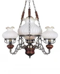 Подвесная люстра в виде керосиновой лампы L.760/3+1 Reccagni Angelo 760 L 760/3+1