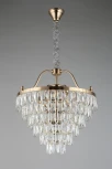Подвесная люстра каскадная Aployt Gerta APL.725.13.07 (220V, хрусталь, на цепи)