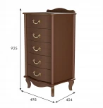 Комод Джульетта узкий 5 ящ., орех Л от фабрики Mebelik