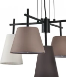 Подвесной светильник (13032/5P Black) Indigo Abbinare V000533 (220V, на тросе)