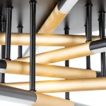 Потолочная люстра Arte Lamp Fernando A2199PL-6BK (LED, 220V, пульт управления, круглые)