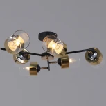 Потолочная люстра на штанге Reluce 11555-0.3-06 BK+FGD