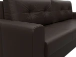 Диван прямой Лига-031 (Коричневый/Экокожа) Лига Диванов арт.121276