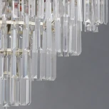 Подвесная люстра ILLUMICO IL3575-8+4PSQ-24 GD LYRA (220V, хрусталь, на цепи)