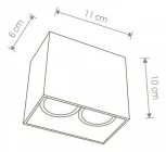 Накладной точечный светильник Nowodvorski Gap 9384 (220V)