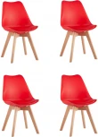 Стул Stool Group FRANKFURT NEW красный 4 шт УТ000037636