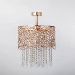 Потолочная люстра на штанге Abrasax X9118A/4GO (220V, круглые)