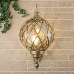 Настенный фонарь уличный Elektrostandard Sirius U черное золото (220V, IP44)