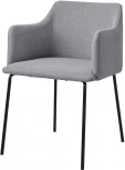 Стул C-961 серый 17-4016/матовый черный