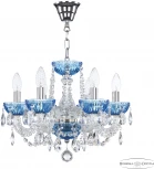 Подвесная люстра Bohemia 5402 5402/6/141 Ni Aquamarine/M-1G