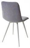 Стул CHILLI-Q серый #27, велюр / белый каркас, 4 шт/ 1 к